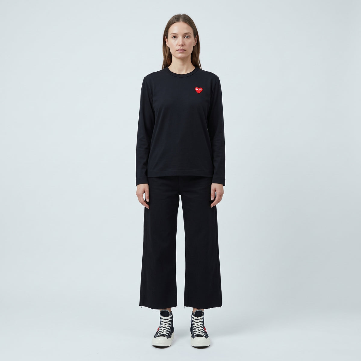 Heart Patch Long Sleeve T-Shirt
