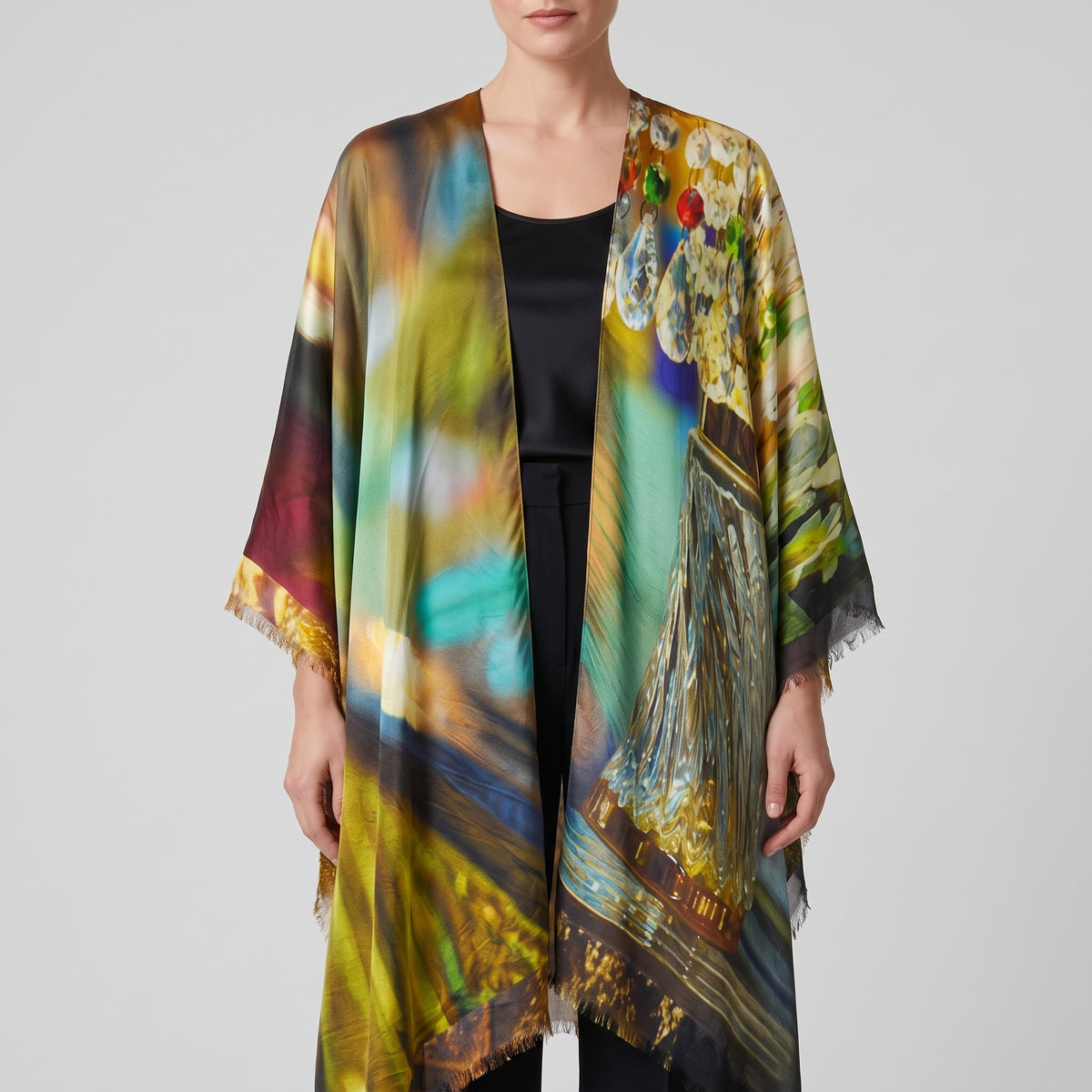 MAISON PASSAGE Vibrant Graphic Printed Kimono - view 2