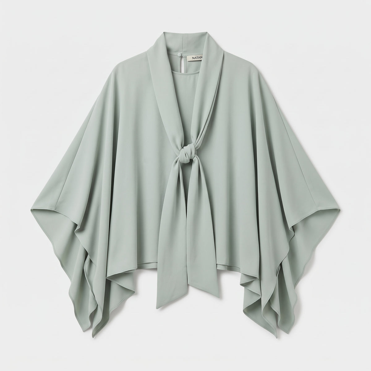 Mint Green Draped Tie Top