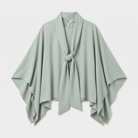 Mint Green Draped Tie Top