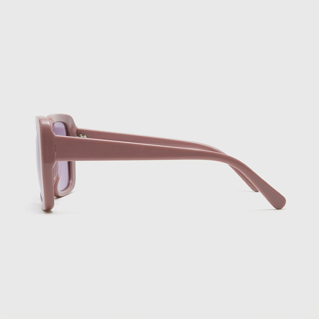 Retro Pink Square Sunglasses