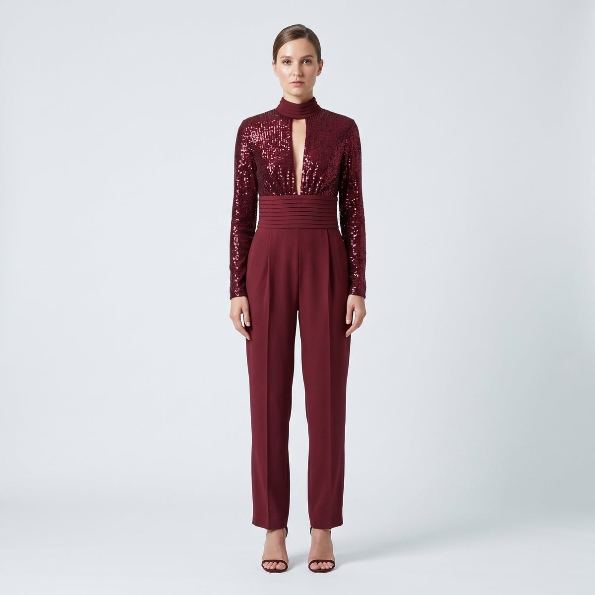 RASARIO Sequin Mock Neck Jumpsuit - view 3