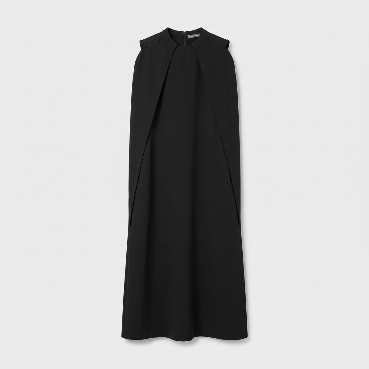 Elegant Black Cape Dress
