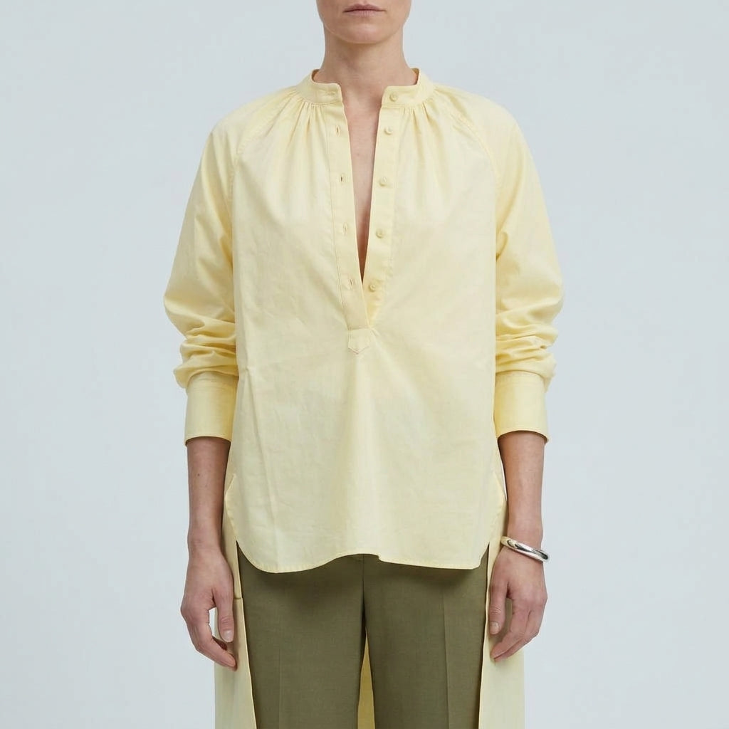 PLAN C Asymmetric High Low Shirt Dress - view 5