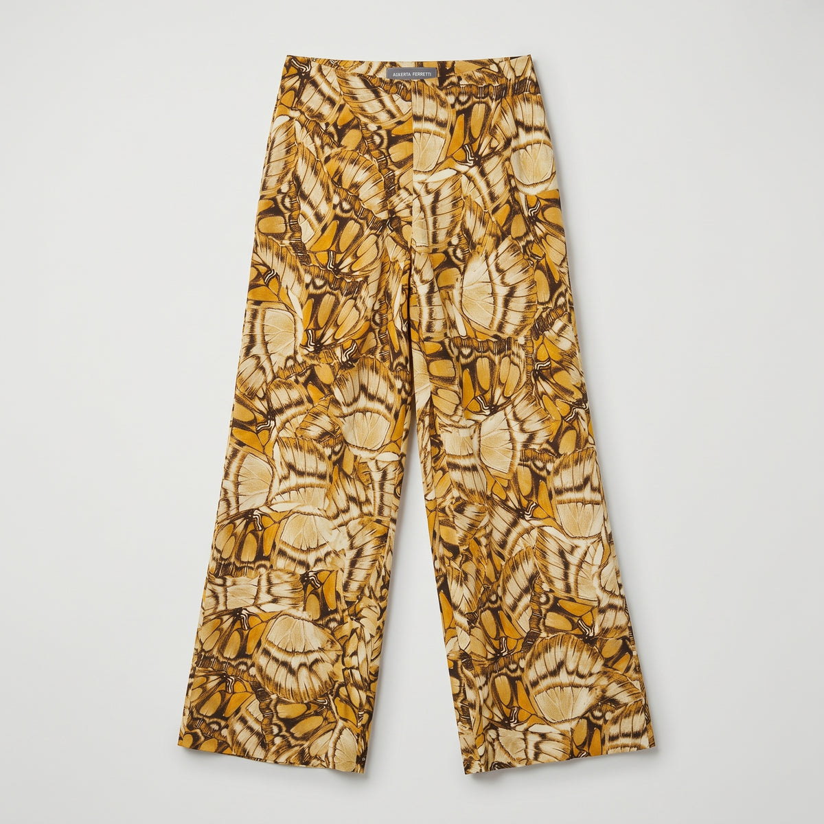 ALBERTA FERRETTI Butterfly Print Wide Leg Trousers