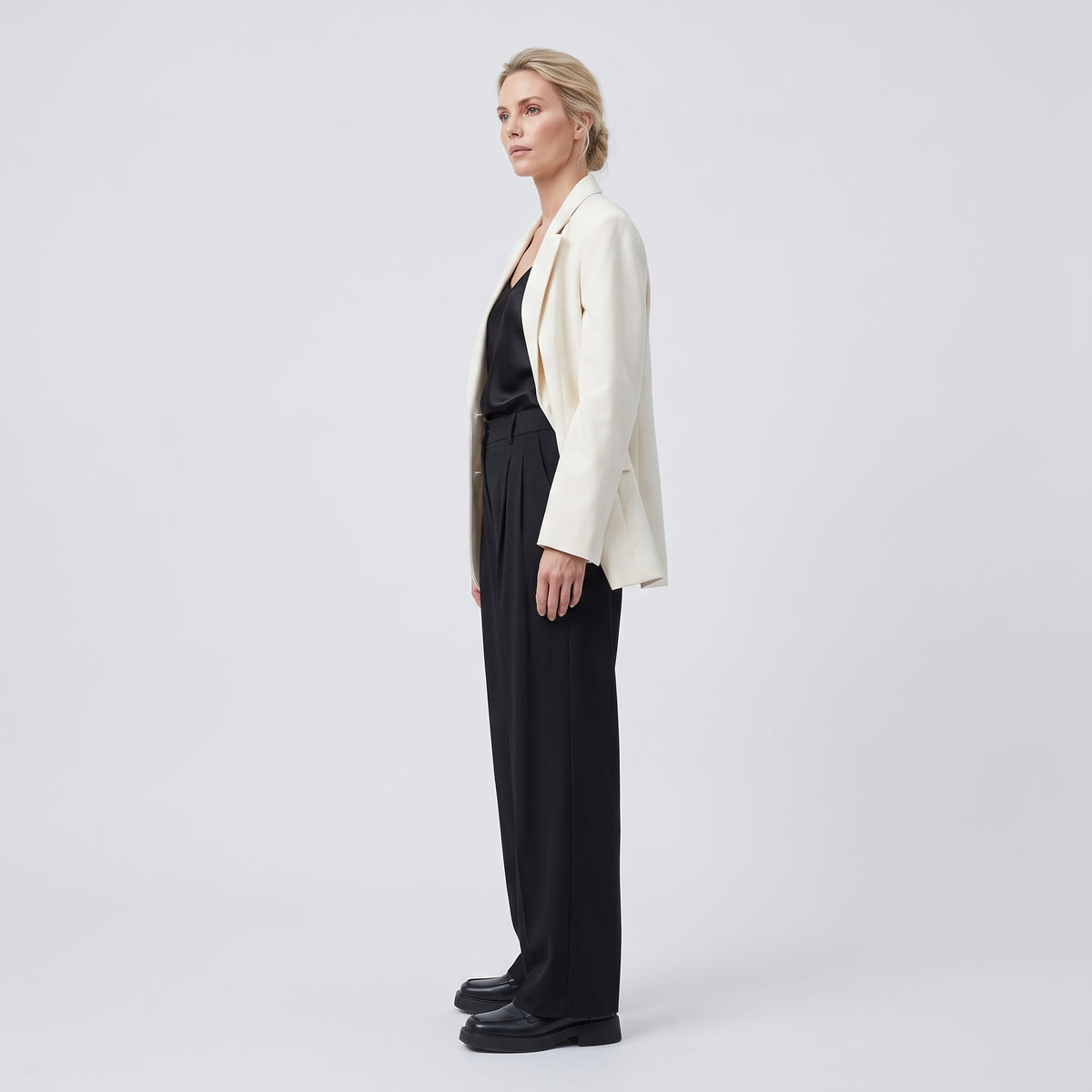RODEBJER Wide Leg Pleated Trousers - view 4
