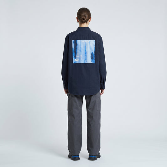 Minimalist Navy Cotton Shirt