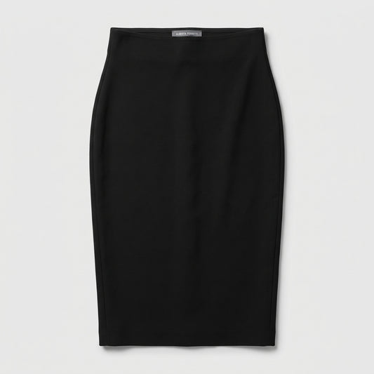 ALBERTA FERRETTI Elegant Black Pencil Skirt