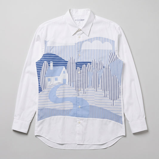 Landscape Patchwork Cotton Shirt