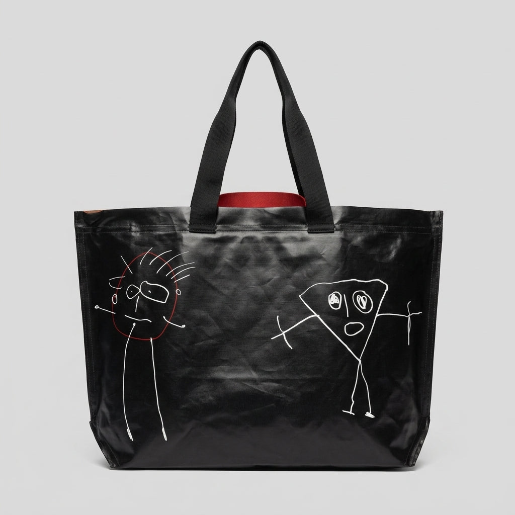 PLAN C Large Printed Shopper Bag