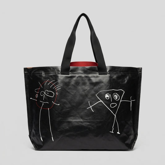PLAN C Large Printed Shopper Bag