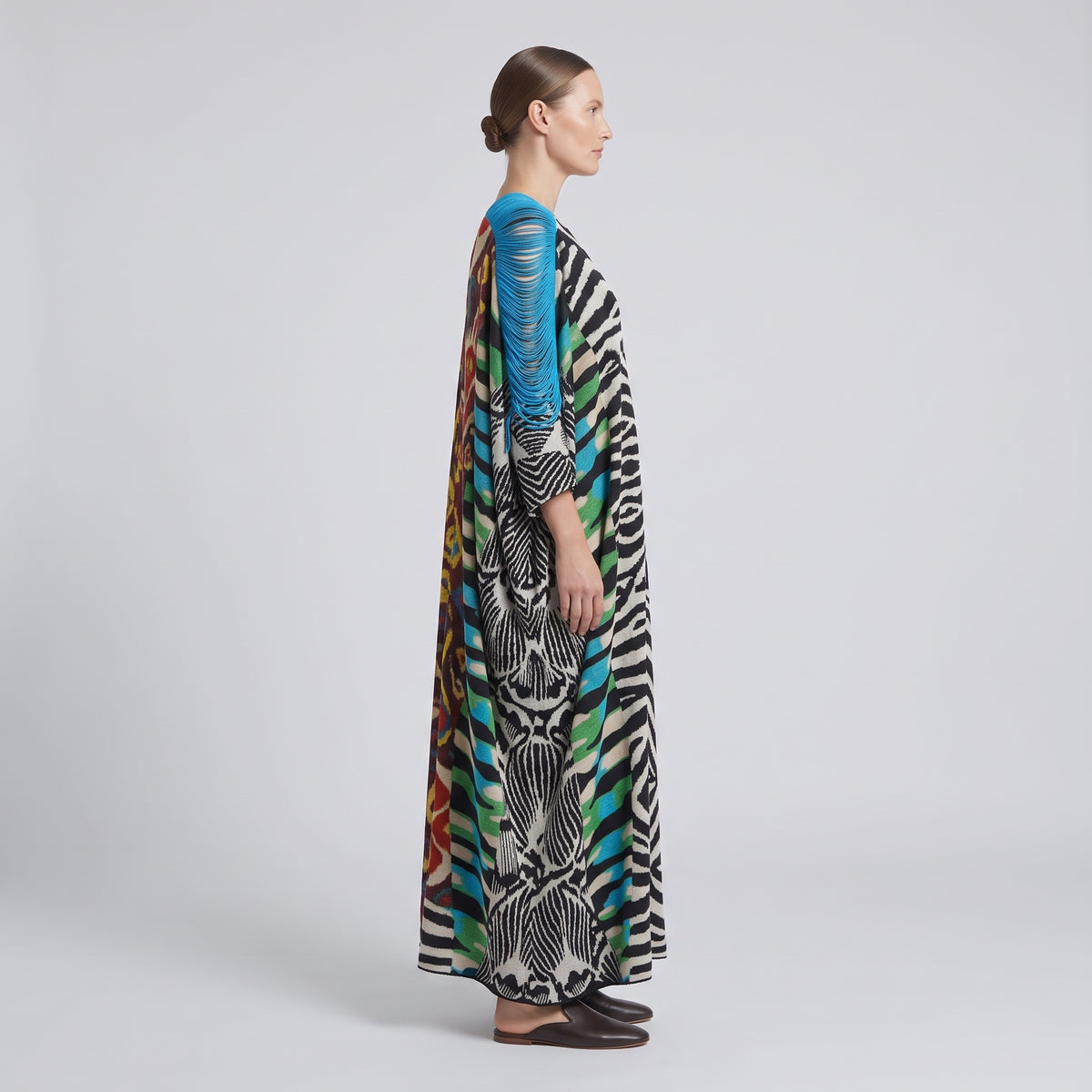 AFRODITI HERA Multicolor Zebra Print Kaftan Dress - view 2