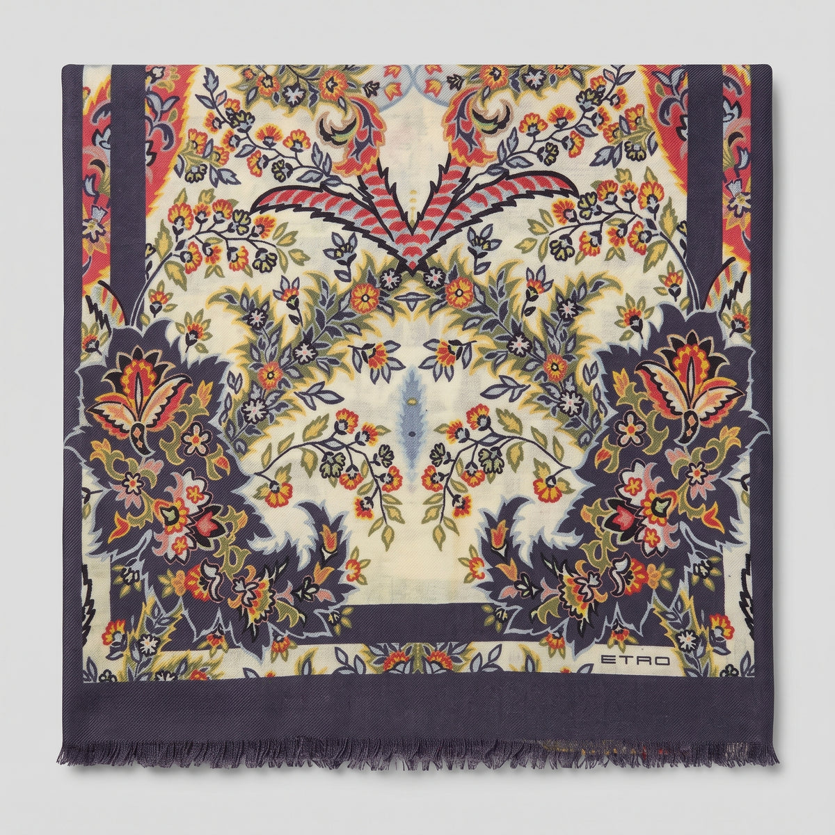 ETRO Paisley Print Fringed Scarf