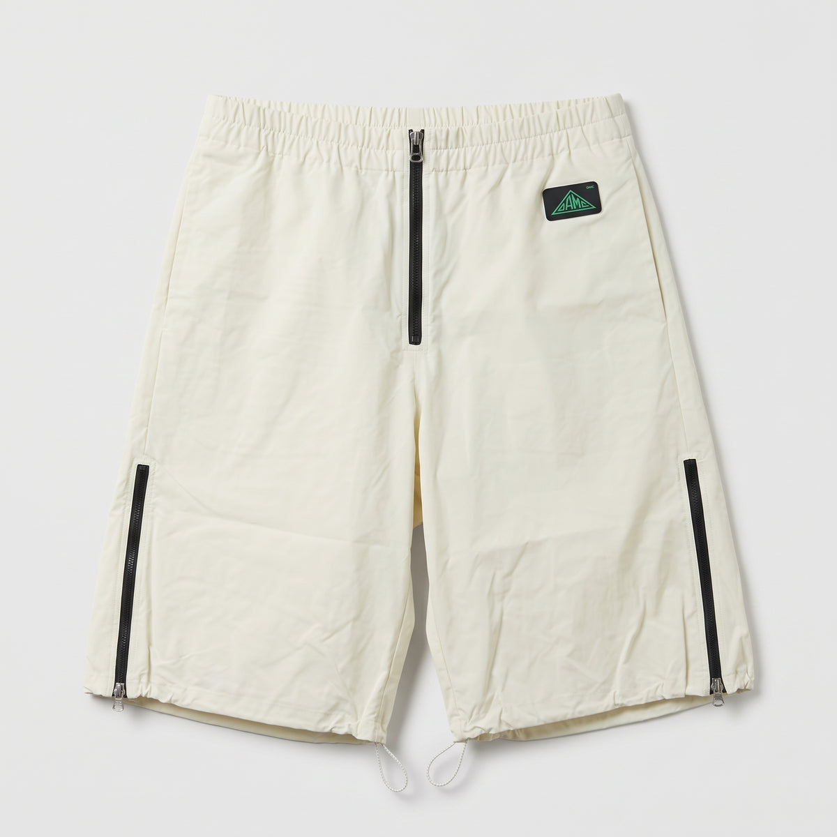 OAMC Cream Technical Zipper Detail Shorts
