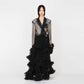 MID LENGTH RUFFLES TULLE JACKET
