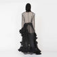 MID LENGTH RUFFLES TULLE JACKET