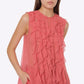 Organic Chiffon Blouse with Ruffles