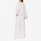 Long dress  with flowers and leaves