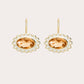 Margareta Ameethyst Yellow Earrings