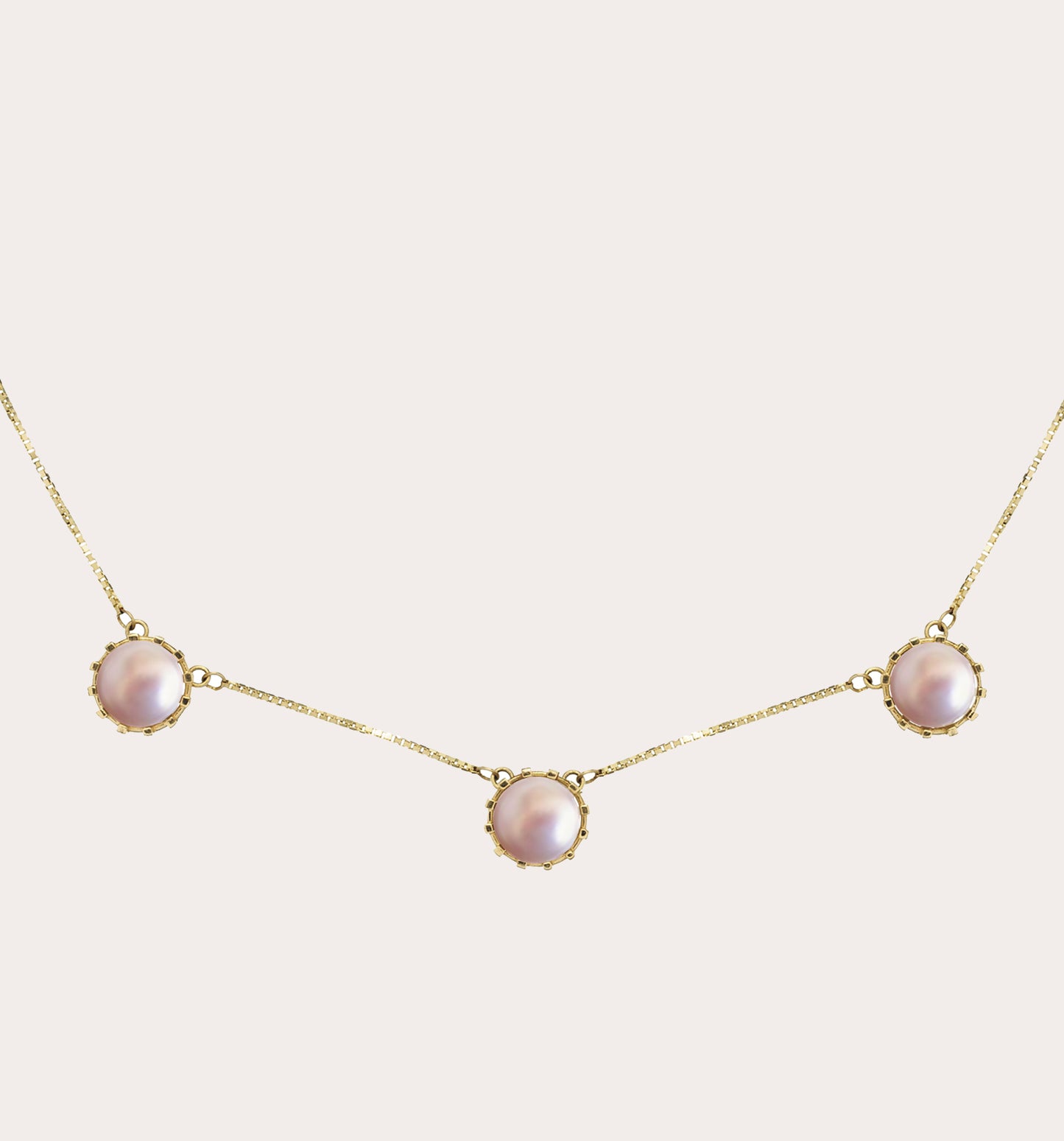 TRIO FLOR PERLA NECKLACE