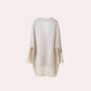 Ivory Draped Silk Blouse