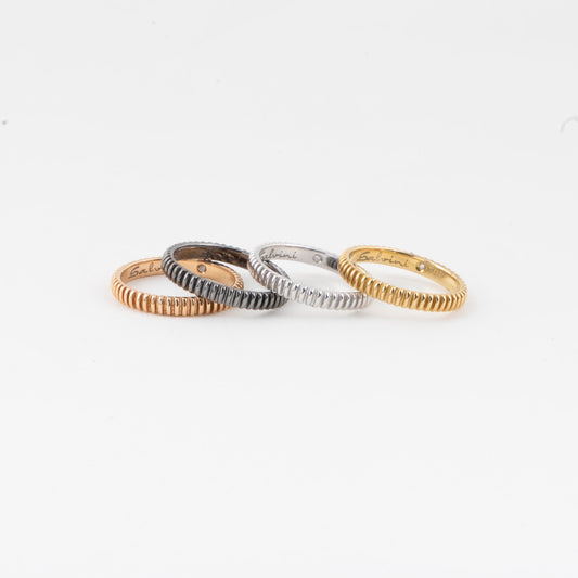 My Light Bridal Black Gold Ring