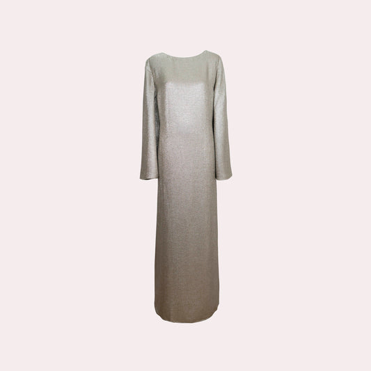 Gold Satin Dress