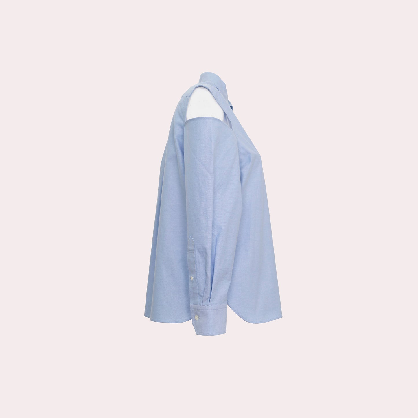 Blue button-up shirt