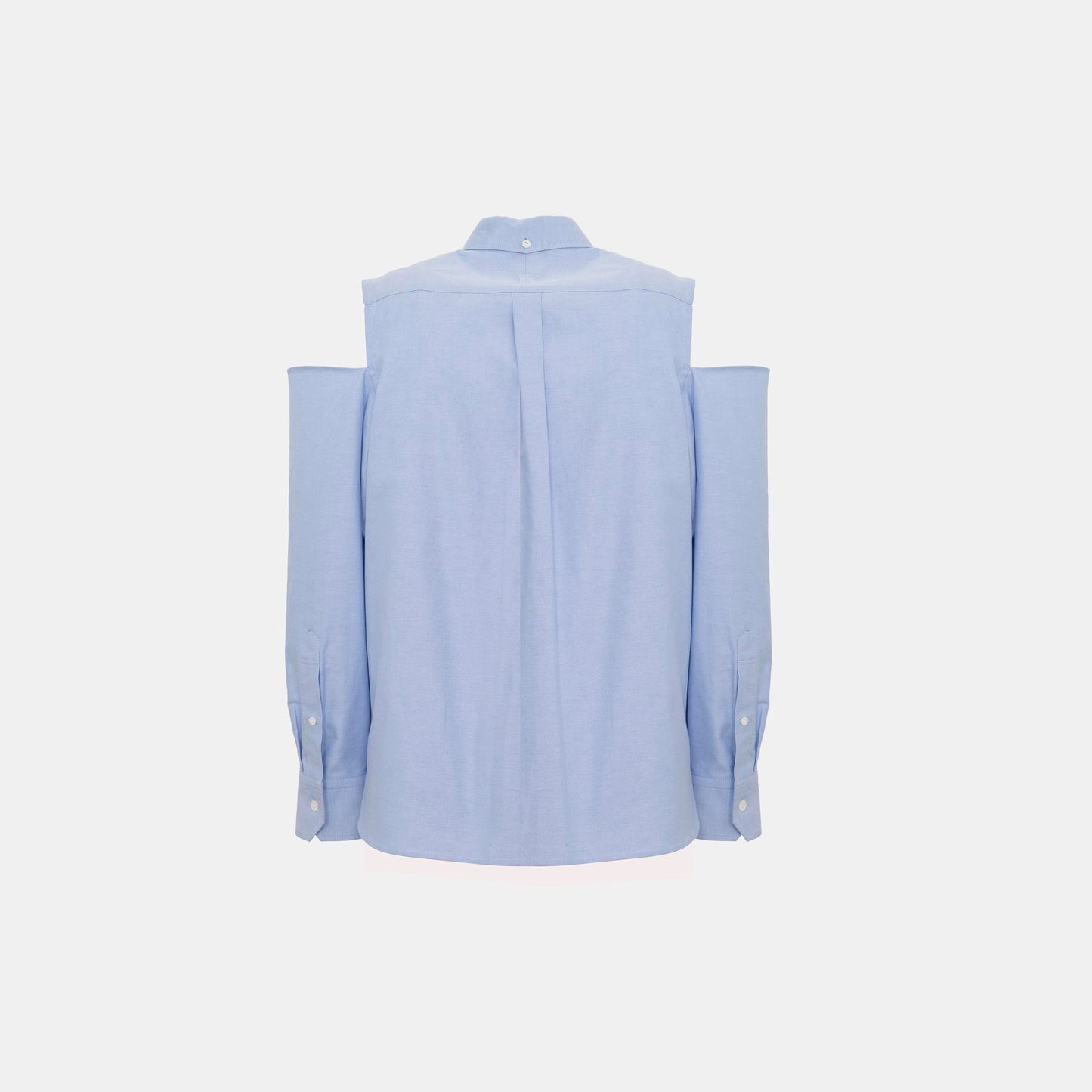 Blue button-up shirt