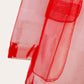 Sheer Red Organza  Coat