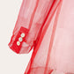 Sheer Red Organza  Coat