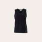 Classic Black Cotton Sleeveless Topton