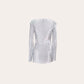 SILVER PLISSE TOP