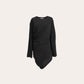 DRAPED LONG-SLEEVES