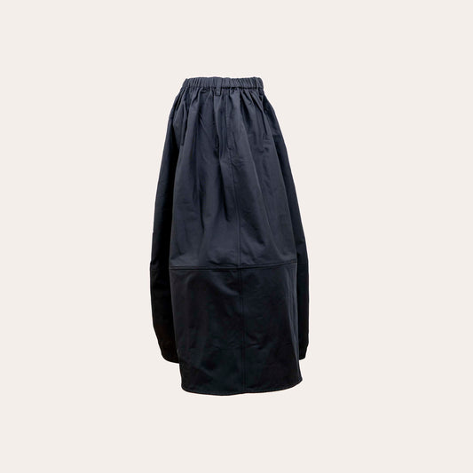 BLACK MAXI VOLUME SKIRT