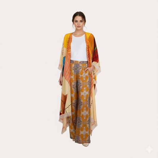 KIMONO/PANTS SET-BWO