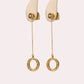 D.Side diamond earrings