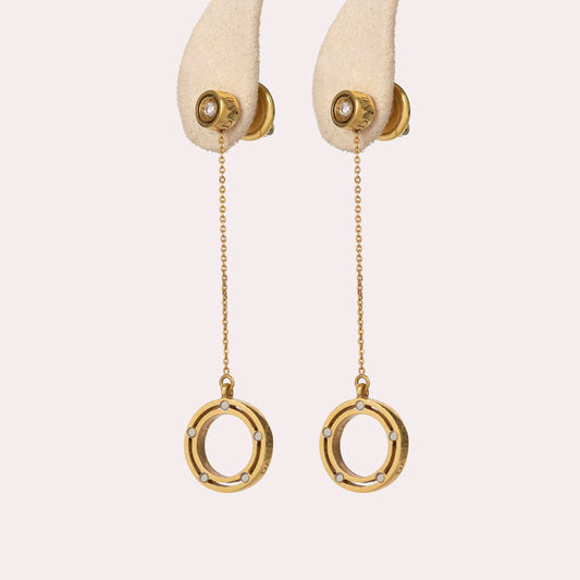 D.Side diamond earrings