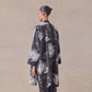 Wide line chinese Collar with long Slits Shirt
