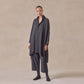 Silk Wide double stand Collar Shirt