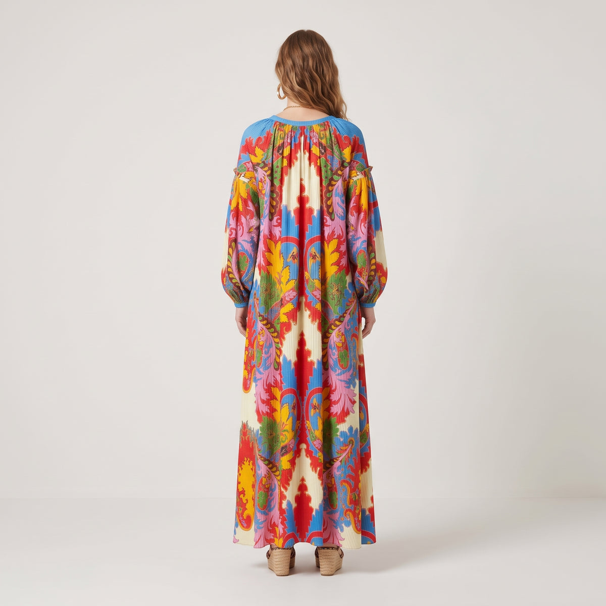 ETRO Vibrant Paisley Print Kaftan Dress - view 5