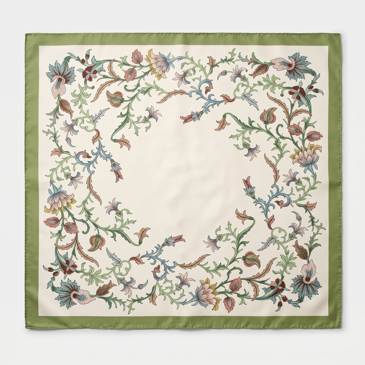 ETRO Floral Print Silk Square Scarf