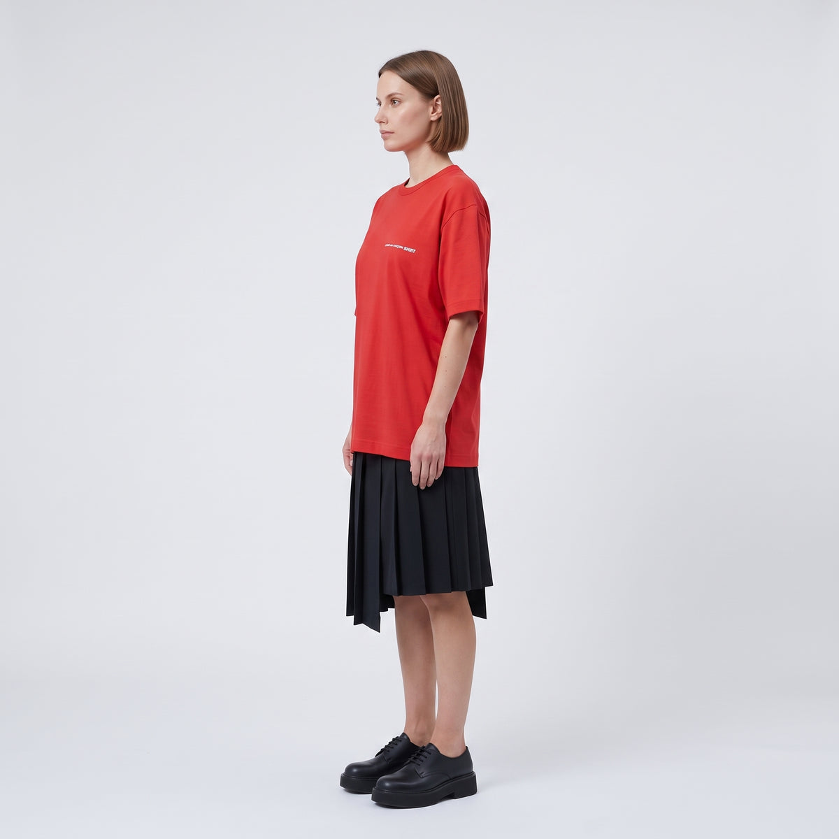 CDG SHIRT Classic Red Logo Tee - view 4