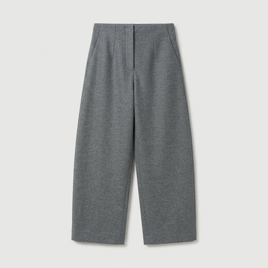 NATAN Tailored Wide-Leg Grey Trousers