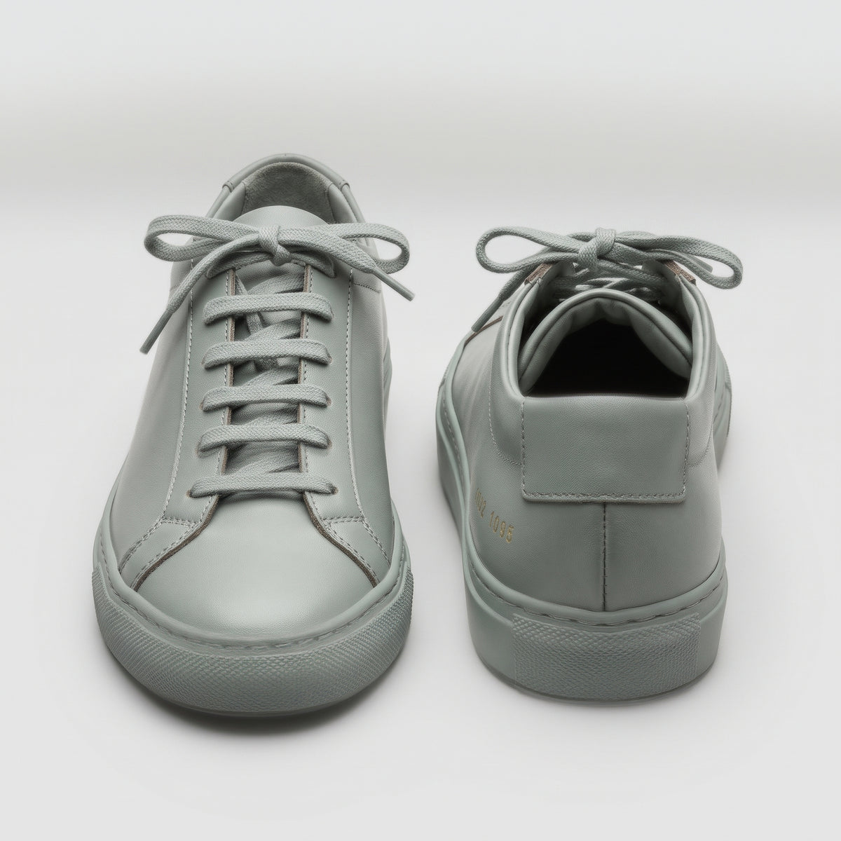 Vintage Green Leather Sneakers