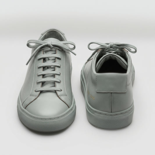 Vintage Green Leather Sneakers