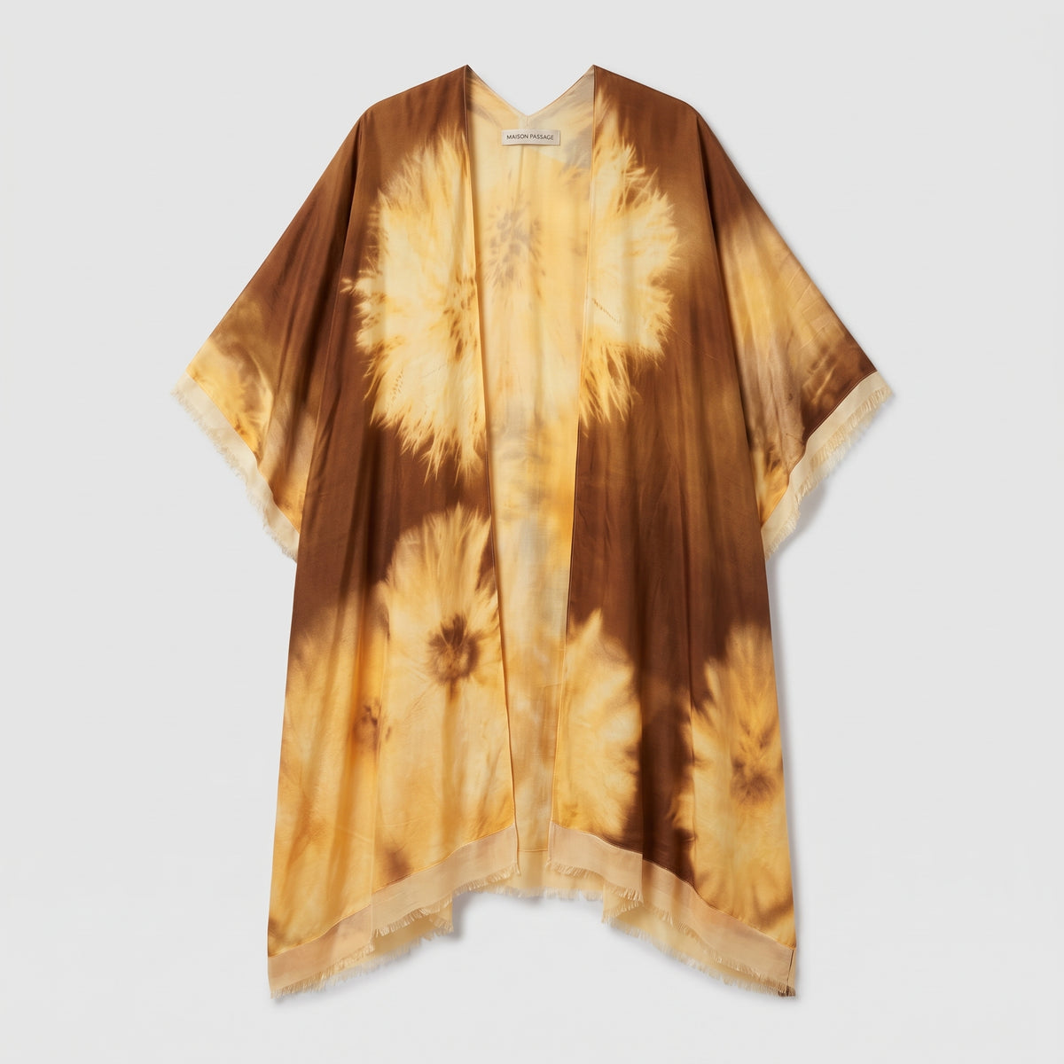 MAISON PASSAGE Sunburst Tie-Dye Open Kimono