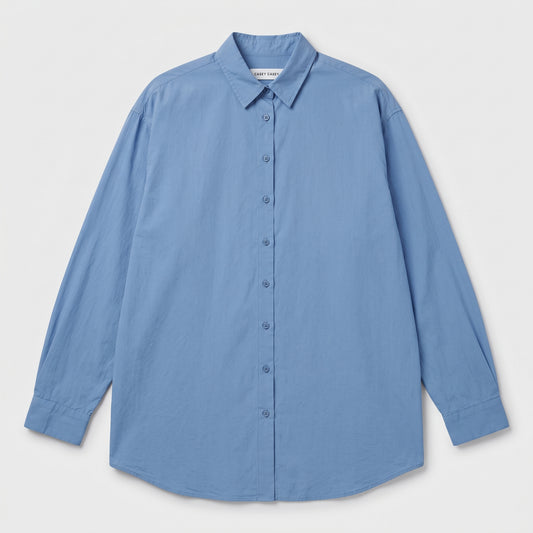 Oversized Blue Cotton Shirt