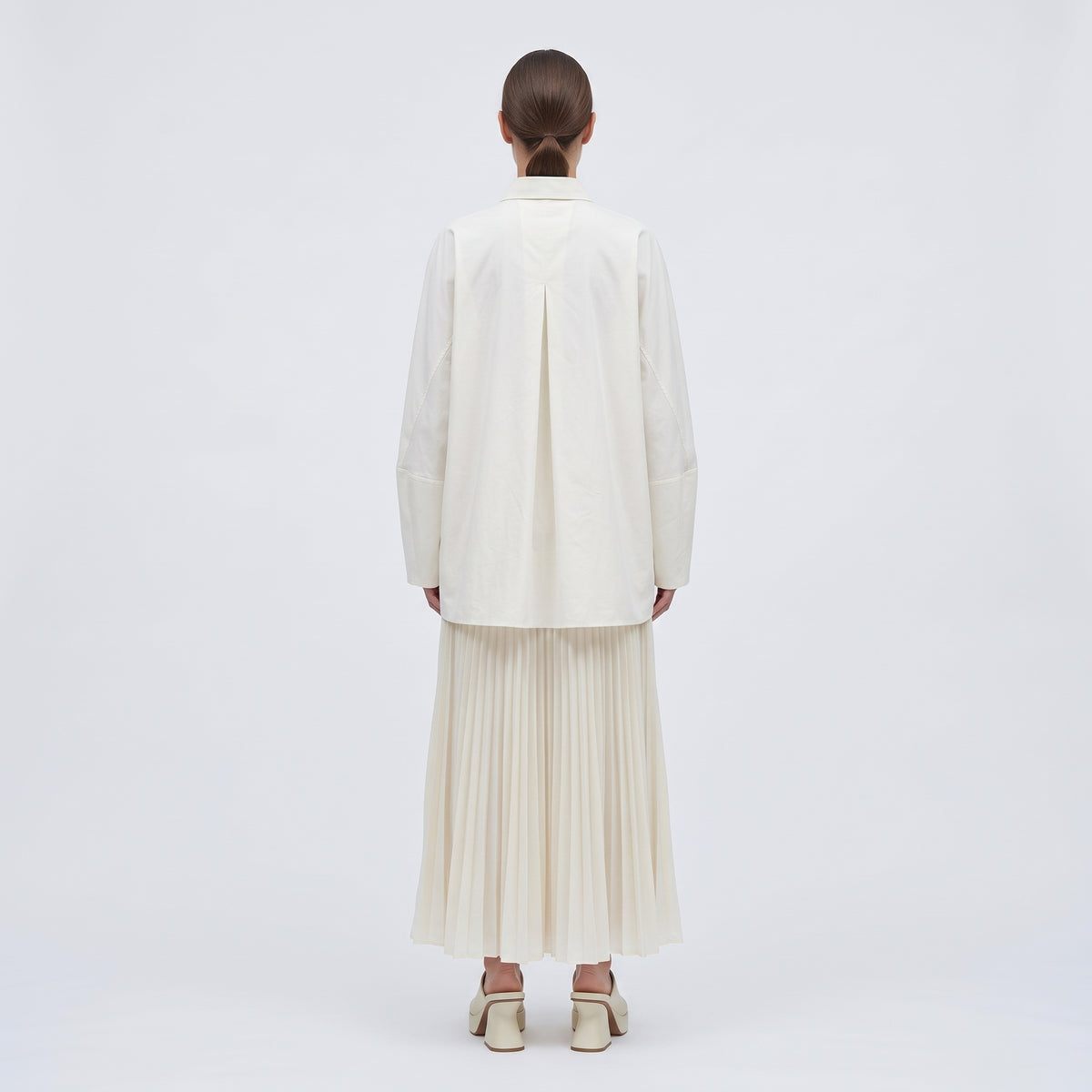 VIONNET Oversized White Cotton Blouse - view 5