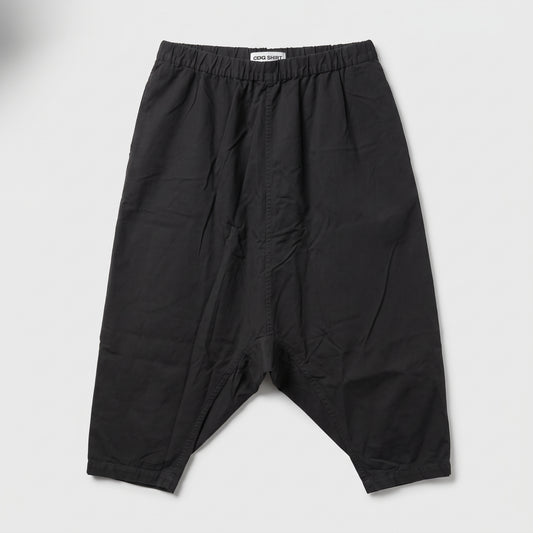 CDG SHIRT Black Drop Crotch Cropped Pants